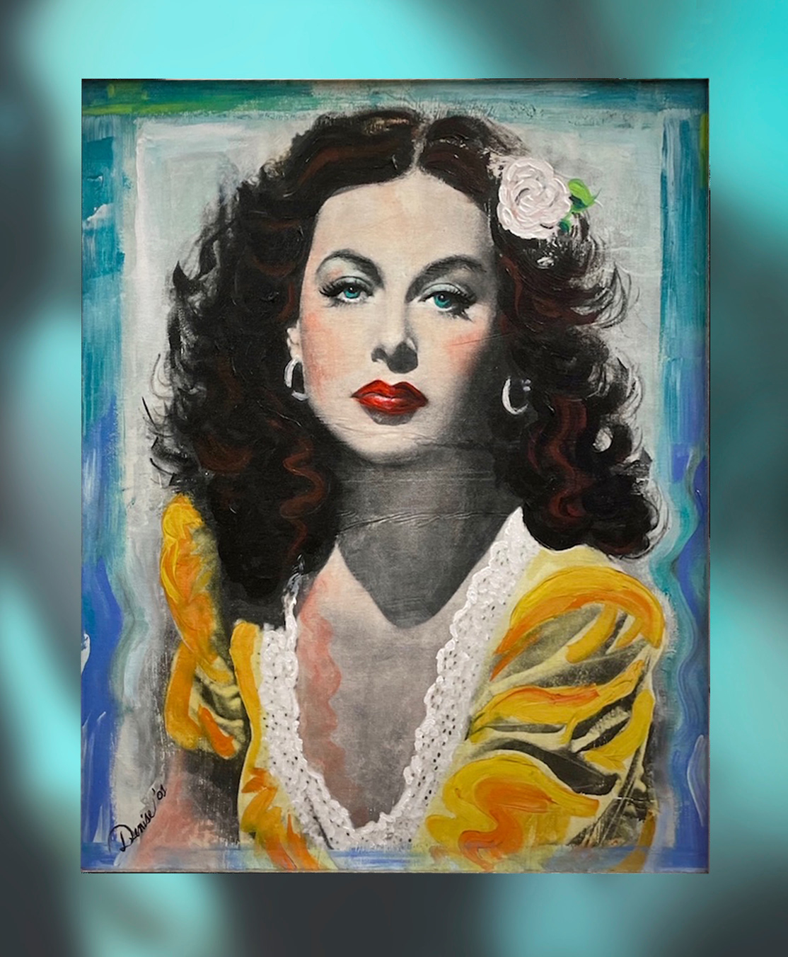 Hedy Lamarr Painting by Denise Loder-DeLuca